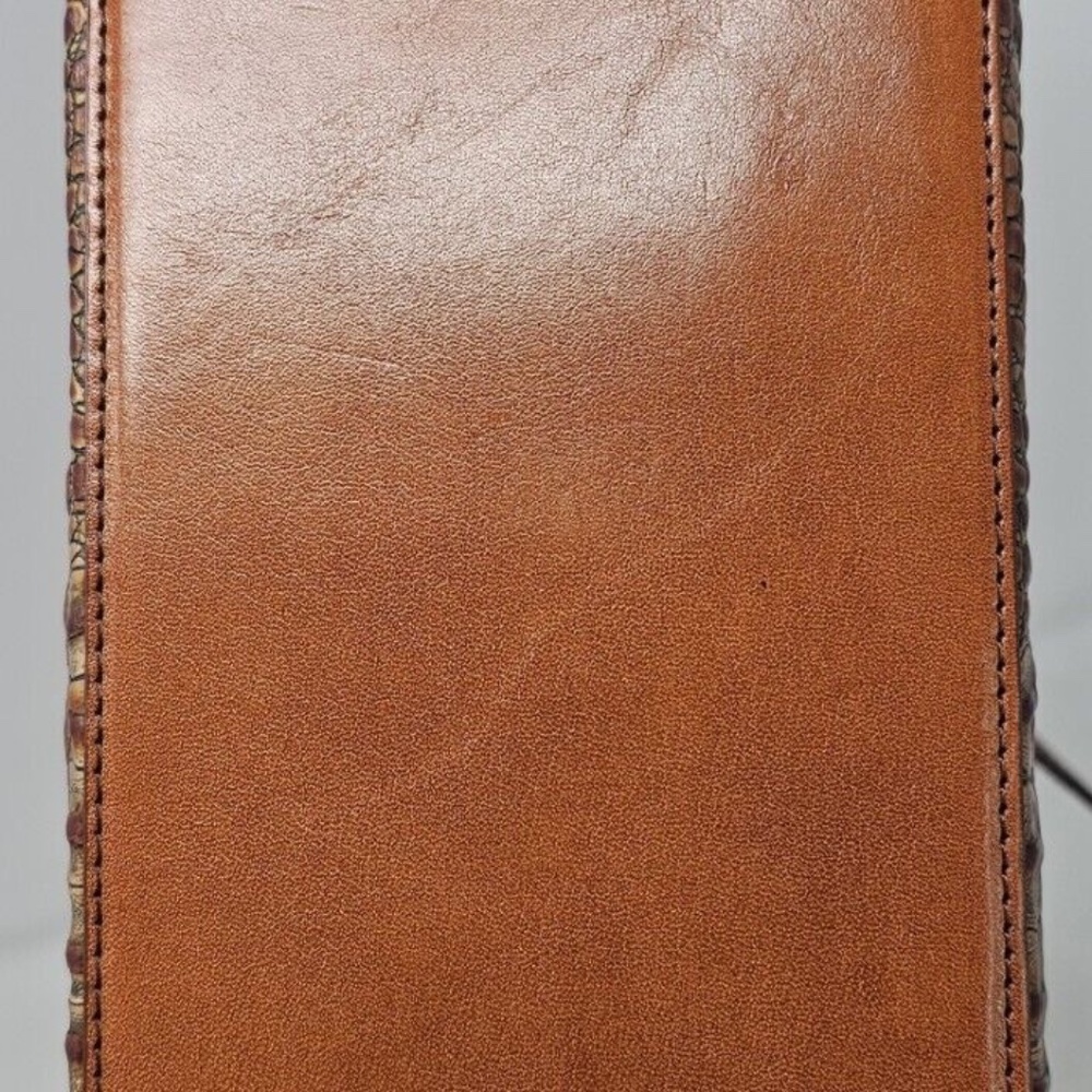 Brahmin Vintage Leather Tuscan Pecan Tote Bag - Picture 8 of 14